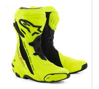 Botas Alpinestars Supertech R Vented Amarillo fluor y negro 44