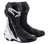 Botas de moto Alpinestars Supertech R Vented Negras y Blancas 46
