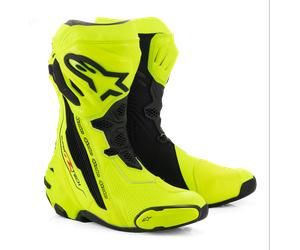 Botas De Moto Alpinestars Supertech R Ventiladas Amarillo/Negro43 Amarillo,Negro