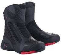 Botas De Moto Cortas Impermeables Alpinestars RT-7 DRYSTAR BLACK RED