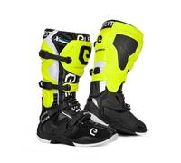 Botas de moto Eleveit X-Legend negro-amarillo fluorescente-blanco liquidación 42