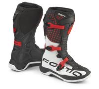 Forma Drift Botas de motocross infantiles, negro-rojo, tamaño 35 para Niños