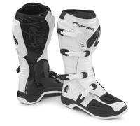 Forma Traction Botas de motocross, negro-blanco, tamaño 43 para Hombres