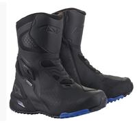 Botas De Moto Impermeables Alpinestars RT-8 GORE-TEX Negras Azules