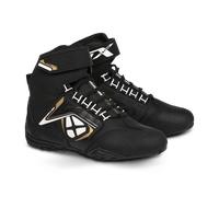 Botas de Moto para Mujer Ixon Killer WP Negro/Blanco/Dorado37 Negro,Blanco,Dorado