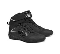 Ixon Killer WP Zapatos de moto para mujer, negro-plata, tamaño 38