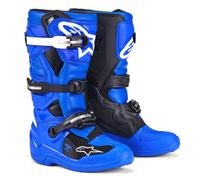 Botas de moto para niños Alpinestars Tech 7 S Azul, Blanco y Negro 2025 37