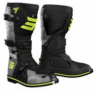 Botas de moto para niños Shot Race 2 camo-fluo amarillo 39