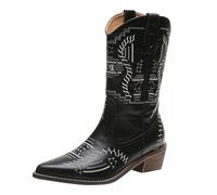Botas de Mujer,Botas Boxeo Elegantes Comodos Campera Botines Mujers Media Botines Mujers Invierno de Piel Serraje con Plataforma Casual o de Fiesta