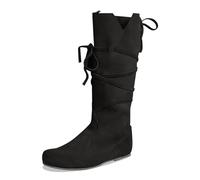 Botas De Mujer Botines Invierno Caña Ancha Biker Montar A Caballo Cómodas Antideslizante Tacon Ancho y Comodo mayor durabilidad Ideal para Otono
