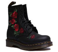 Botas De Mujer Dr Martens 1460 Vonda Eye Rosa Bordadas En Negro Mono EU 36-42
