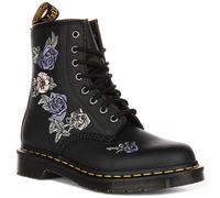 Botas De Mujer Dr Martens 1460 Vonda Genix Floral Nappa En Negro Flor UK 3 - 8