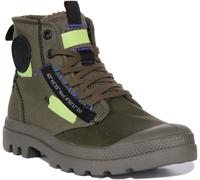 Botas De Mujer Palladium Con Suela De Goma Duradera Y Cordones En Verde EU 37-47