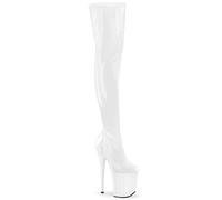 Botas De Muslo De Plataforma De Tacón Alto Pleaser 8" Flamingo 3000