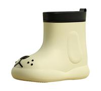 Botas de nieve 35 resistentes al agua First Shoes Buckle Strap Toddler Soft Bottom Transpirable Princess Shoes Botas de goma 32, Blanco, 27 EU