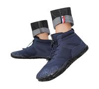 Botas de nieve 37 de invierno con cordones, botas cálidas y cómodas para hombres y mujeres, botas altas, Azul 2, 41 EU
