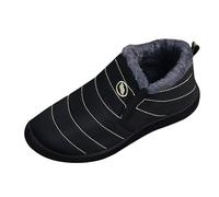 Botas de nieve con forro polar, talla grande, unisex, zapatos cálidos de invierno, botas gruesas de ajuste ancho con interior de felpa, zapatos casuales cálidos, calzado casual para exteriores 2025