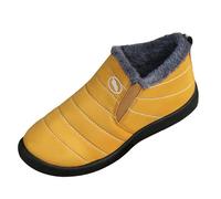 Botas de nieve de invierno para hombre y mujer, zapatos de algodón cálido con forro de piel gruesa, antideslizantes, impermeables, para exteriores, informales, para clima frío, para otoño e invierno