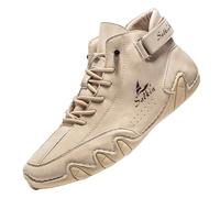 Botas De Nieve De Los Hombres Con Pelo Botas De Goma De Hombre De Invierno Botas De Motocross Botas Altas Sobre La Rodilla Con Tacón Botas Motocross Hombre 45 Botas De Tacón Bajo, beige, 41 EU