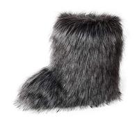 Botas de nieve de piel sintética para mujer, (H), 38 EU