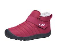 Botas de nieve genéricas para mujer impermeable invierno botas plataforma media pantorrilla para mujer puntera redonda botines color sólido bota baja bota con relleno bota casual zapato antideslizante