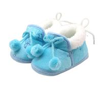 Botas de nieve genéricas zapatos toddler zapatos primavera otoño invierno no suave suela zapatos más velvet Thickened toddler zapatos niños algodón zapatos botas de nieve para, azul claro, 14 EU