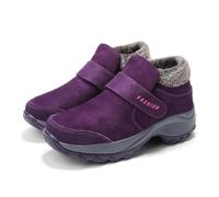 Botas de nieve gruesas para mujer, para deportes al aire libre, zapatos para caminar para otoño e invierno, perfectas para actividades casuales y de viaje, calzado acolchado elegante para mujer