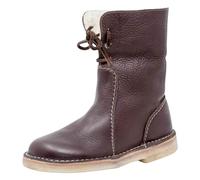 Botas de nieve impermeables para mujer, botas de invierno de ajuste ancho, botas de invierno con forro polar cálido, botas de piel sintética con cordones, zapatos de invierno de felpa esponjosa