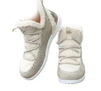 Botas De Nieve Informales, Cómodas Y Hasta La Rodilla Para Mujer, Cálidas, Con Forro De Piel, Botines Cortos, Zapatos Ortopédicos, Zapatillas Sin Cordones Con Soporte Para El Arco (Beige,38)
