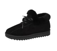Botas de Nieve Mujer Invierno Forro Polar Impermeables Cálidas Cómodas Sin Cordones Diseño Elegante Versátil para Paseo Diario y Vacaciones (Black, 41)