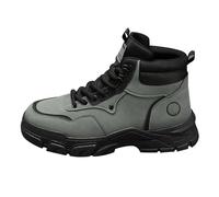 Botas de nieve para hombre, botas de trabajo al aire libre para hombre, zapatos de seguridad con cojín de aire, botas de seguridad ligeras, cómodas botas de trabajo, botines de senderismo
