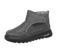 Botas de nieve para hombre, cálidas, de invierno, de forro polar, para | On Botas de caza con suela gruesa, botas de invierno, monocolor, amortiguación, antideslizantes, para el tiempo libre