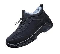 Botas de nieve para hombre, forradas, para exteriores, impermeables, con pies anchos, para el tiempo libre, zapatos de nieve, antideslizantes, para senderismo, informales, cálidos, para trekking