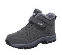 Botas de nieve para hombre, impermeables, forradas, cálidas, botas de invierno, ligeras, para el tiempo libre, antideslizantes, para senderismo, senderismo, trekking, zapatos altos de invierno