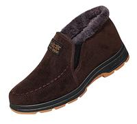 Botas de nieve para hombre, impermeables, térmicas, transpirables, cómodas, cálidas, exteriores, para senderismo, para el tiempo libre, con forro de felpa, resistentes al desgaste, botas de invierno
