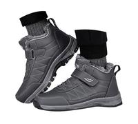 Botas de nieve para hombre y mujer, botas de nieve para invierno, impermeables, aisladas, cálidas, antideslizantes, ajustables, cómodas, suela de meter con puntera ancha, forro de piel, botas de