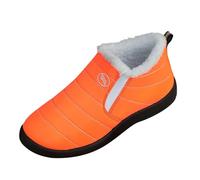 Botas de nieve para hombre, zapatos de nieve para mujer, zapatos cálidos de invierno, botines ligeros para exteriores, antideslizantes, con forro polar, zapatos acolchados de terciopelo impermeable