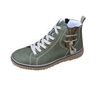 Botas de nieve para mujer Botas de invierno planas cómodas Botas de invierno planas de gran tamaño Grueso Botas de ocio cálidas Diario Ultra cómodas Zapatos descalzos Ligeros, verde, 39 EU