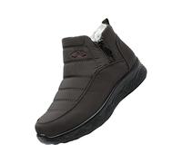 Botas de nieve para mujer, impermeables, acolchadas, botas de invierno con forro polar, cálidas, de ajuste ancho, impermeables, con forro aislante, zapatos de invierno de larga duración para uso al