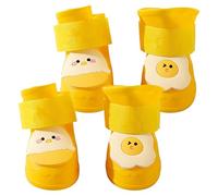 Botas de nieve para perro, 4 piezas, impermeables al aire libre | Cute 3D Shape impermeable para perros para lluvia y nieve Days Soles Enhances Friction, Preventing Slipping On Slippery Places. Our Wa