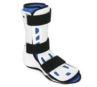 Botas de ortesis Tobillera con cubierta estable Soporte Pierna antideslizante transpirable for fracturas Cuidado de enfermería Alivio del dolor fijo en lugar de yeso(Left,L)