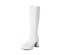 Botas de otoño cálidas y Redondas con Punta Larga y Recta, Suela Gruesa para Mujer, Ideales para Diario y Tiempo Libre en Clima frío, Antideslizantes y acogedoras_1