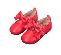 Botas de Otoño para Niñas con Cierre de Gancho y Suela Plana para un Estilo Casual y Cómodo (Red, 31 Little Child)
