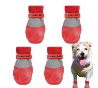 Botas de perro para protección de patas, botines para perro con suela de goma antideslizante, impermeable, protector de patas de cachorro, zapatos para caminar, correr, acampar