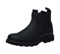 Botas de piel sintética para hombre, botas de vestir formales sin cordones, zapatos de vestir con parte inferior plana, zapatos de negocios, antideslizantes, botas para caminar, transpirables, cómodas