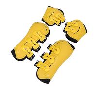 Botas de Pierna de Caballo Transpirables Frontales Abiertos, Soporte para el Tendón de Salto, Juego de Piernas Traseras Delanteras Ajustables, Botas Traseras Delanteras del (Medio)