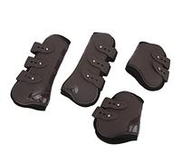 Botas de Protección para Las Patas Traseras Delanteras del Caballo, Protectores de Tendón de Neopreno de PU de para Caballos Saltadores, Juego de 4 Piezas Ideal para Actividades con Caballos