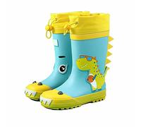 Botas de punto para bebé niña, zapatos de lluvia para niños y niñas, botas de agua para bebés, botas de agua para niños grandes y pequeños, con cordón elástico, botas de invierno para niños pequeños