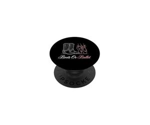 Botas de revelación de género o Padre expectante de Ballet PopSockets PopGrip Adhesivo