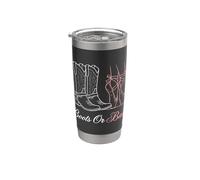 Botas de revelación de género o padre expectante de ballet Vaso térmico de acero inoxidable de doble pared